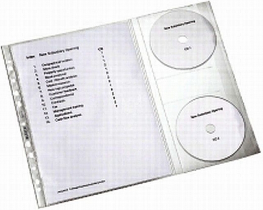 Leitz Prospekthüllen A4 mit CD-Klappe
