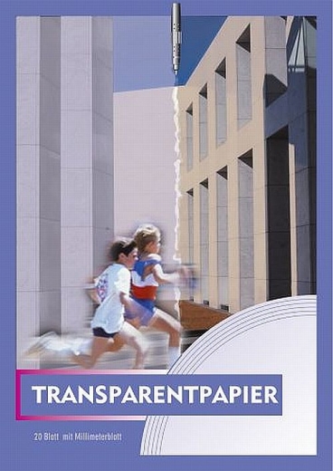Transparentpapier - Block mit 20 Blatt, 70 g/qm, A4