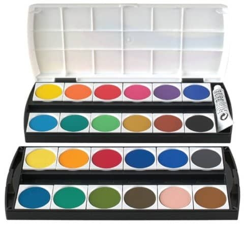Geha Deckfarbkasten - 24 Farben + 1 Deckweiß