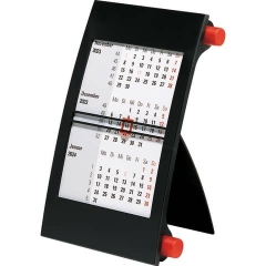 3-Monats-Tischkalender 2023 - 11 x 18,3 cm, schwarz